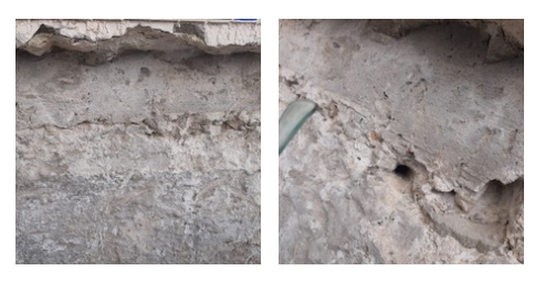 Rebouchage des murs fissurés